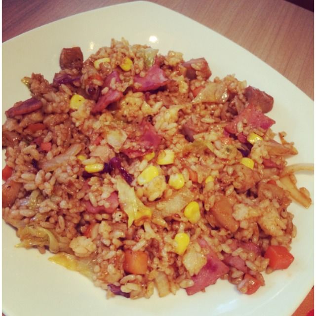 日式照烧鸡腿炒饭